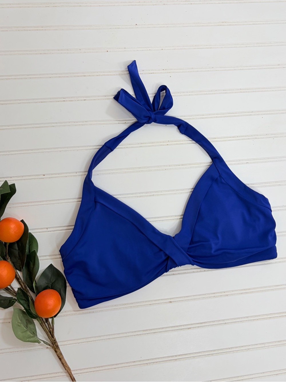 Athleta Criss Cross Front Underwire Halter Bikini Top